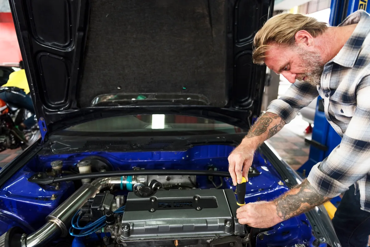 Auto repair shop technicians